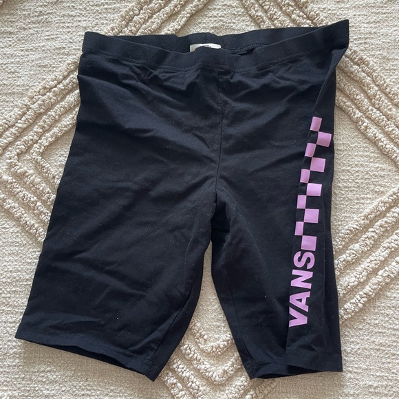 Vans - biker shorts black with logo on side - Picture 1 of 1